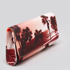 Juicy couture palm tree print clutch